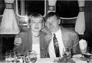 Marja-Leena ja Tuomo Joutsiniemi Tuomon 50-vuotispäiväristeilyllä